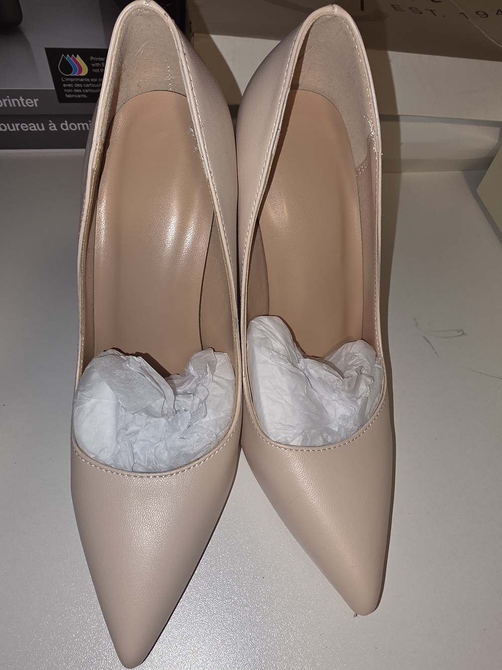 Women's Pointed Toe Heels in Blush